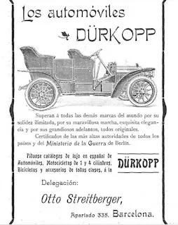 Clic para ampliar fotografía Anuncio histórico de venta de automóviles por Otto Streitberger