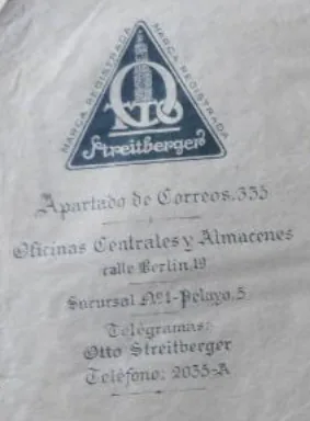 Clic para ampliar fotografía Recorte de documento histórico referente al Dr. Otto Streitberger (1)