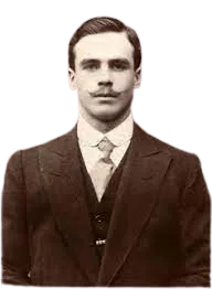 Clic para ampliar fotografía Retrato del Dr. Otto Streitberger, residente histórico del Edificio Alhambra de Barcelona
